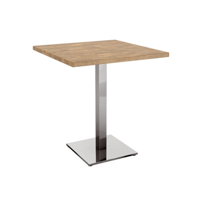 Bistrotisch Flag mit Massivholzplatte Eiche