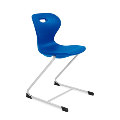 Freischwinger Schulstühle mit Kunststoffschale (Luftpolster)