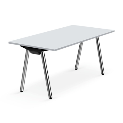 Klapptisch Anton oder Antonia, Gestellfarbe Chrom oder Buche