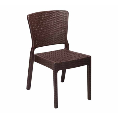 Kunststoffstuhl Balerma in Rattanoptik, 4er Set