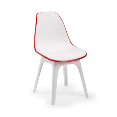 Kunststoffstuhl BINTAN mit 2-farbiger Schale, 4er Set