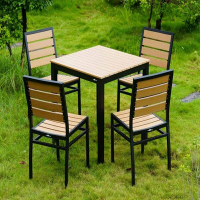 Outdoorset Izola 1, 1 x Tisch 80 x 80 cm, 4 x Terrassenstuhl Izola