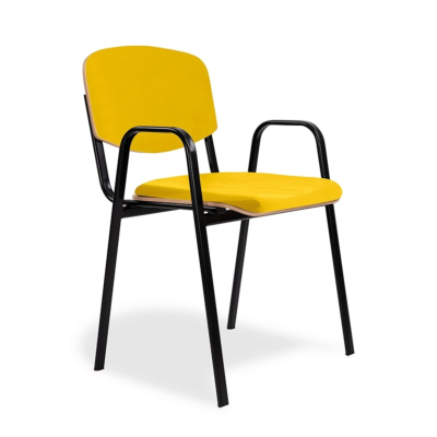 Stapelstuhl Big Europa ISO Pro Holz, Sitz und Rücken gepolstert