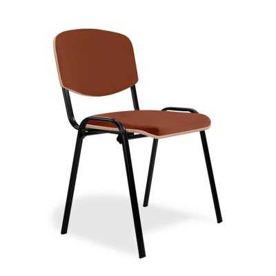 Stapelstuhl Eurovision ISO Holz, Sitz und Rücken gepolstert