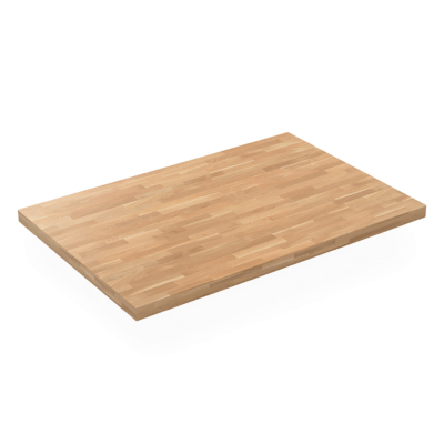 Massivholz-Tischplatten Buche, eckig, Randaufdoppelung auf 36 mm