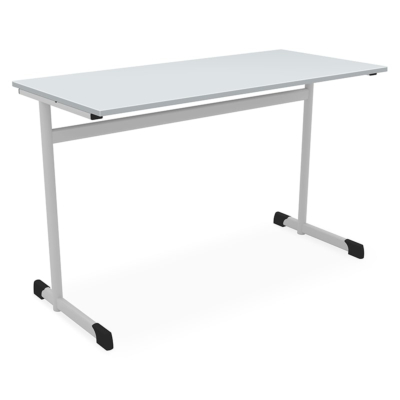 Zweier-Schülertisch HPL, C-Form