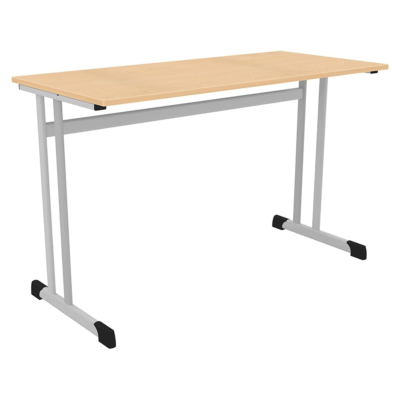 Zweier-Schülertisch HPL, Doppel-C-Form